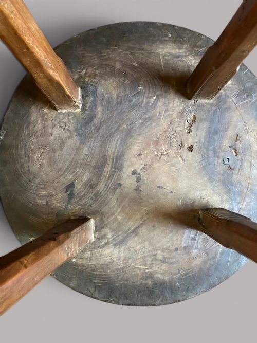 GEORGIAN PRIMITIVE SOLID WALNUT CIRCULAR TABLE - ADDITIONAL PHOTO 17