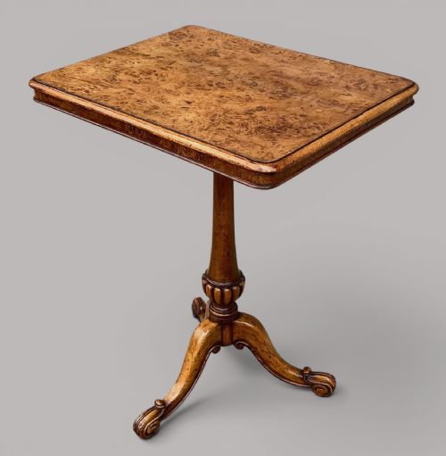 REGENCY BURR OAK TRIPOD OCCASIONAL TABLE LAMP TABLE