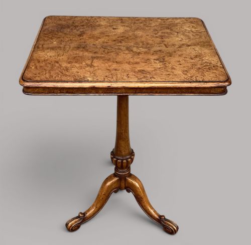 REGENCY BURR OAK TRIPOD OCCASIONAL TABLE LAMP TABLE - ADDITIONAL PHOTO 2