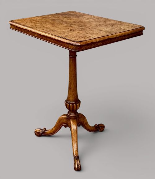 REGENCY BURR OAK TRIPOD OCCASIONAL TABLE LAMP TABLE - ADDITIONAL PHOTO 5