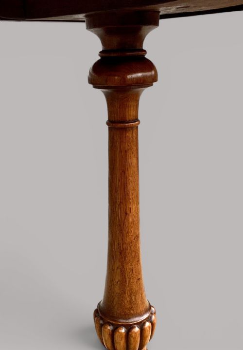 REGENCY BURR OAK TRIPOD OCCASIONAL TABLE LAMP TABLE - ADDITIONAL PHOTO 13