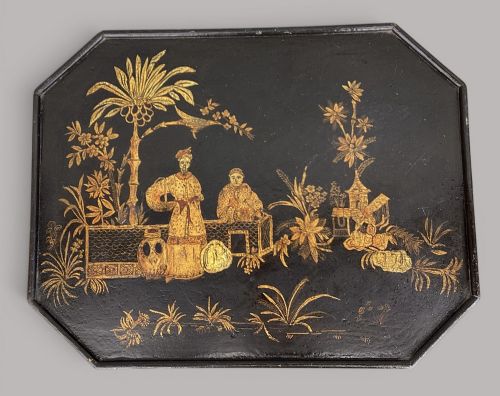 REGENCY CHINOISERIE LACQUERED WINE OCCASIONAL TABLE - ADDITIONAL PHOTO 12