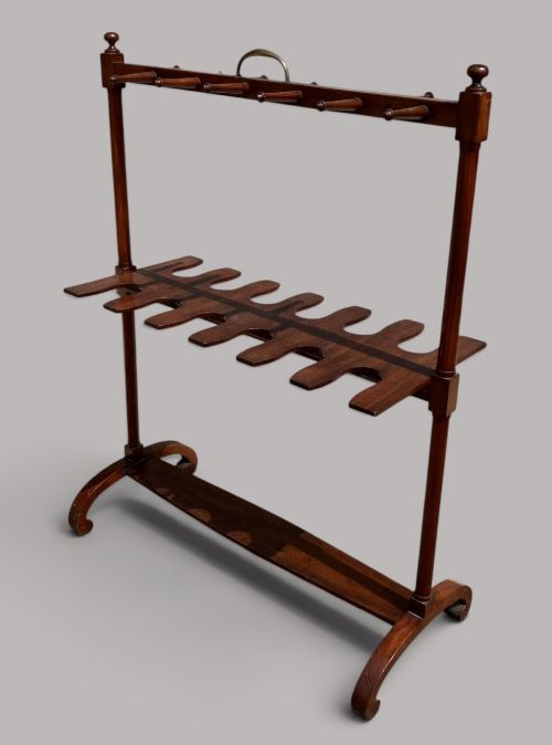 Regency Mahogany 'Country House' Whip and Boot Stand; Provenance Spetchley Park, Worcestershire