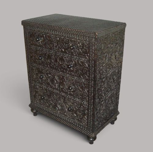19th Century Small Ebonised Chest of Drawers