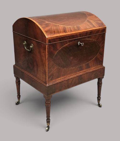 A Fine George III Sheraton Mahogany Cellarette
