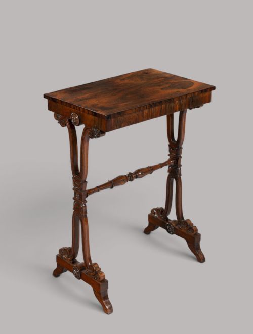 Regency Rosewood Occasional Table / End Table in the Manner of George Smith