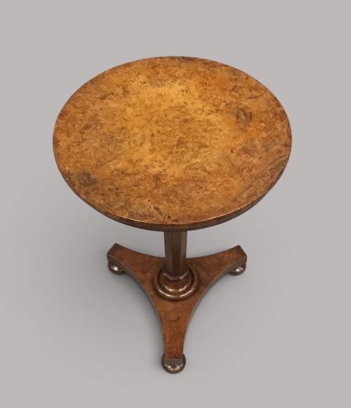 Regency Burr Elm Occasional Table; of Neat Proportions