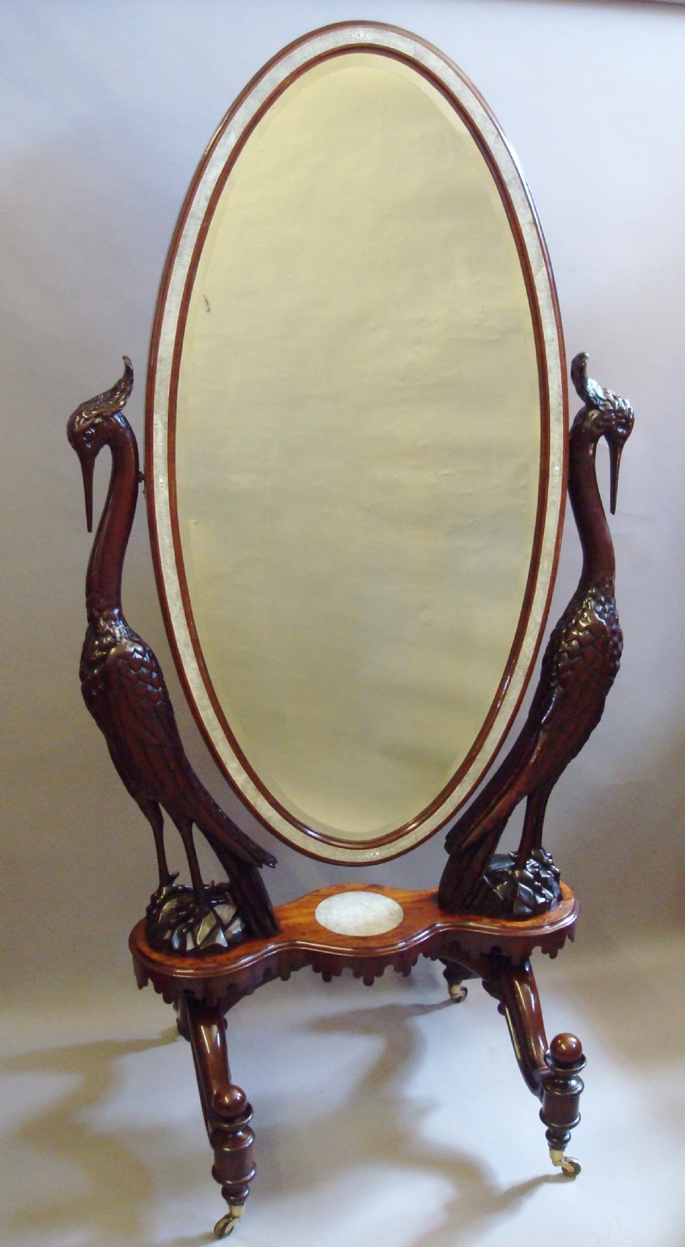 Regency Mahogany Cheval Mirror