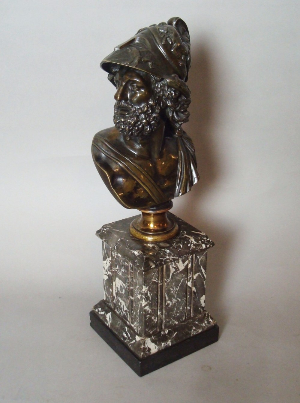 C19th Bronze Grand Tour Bust of Ajax