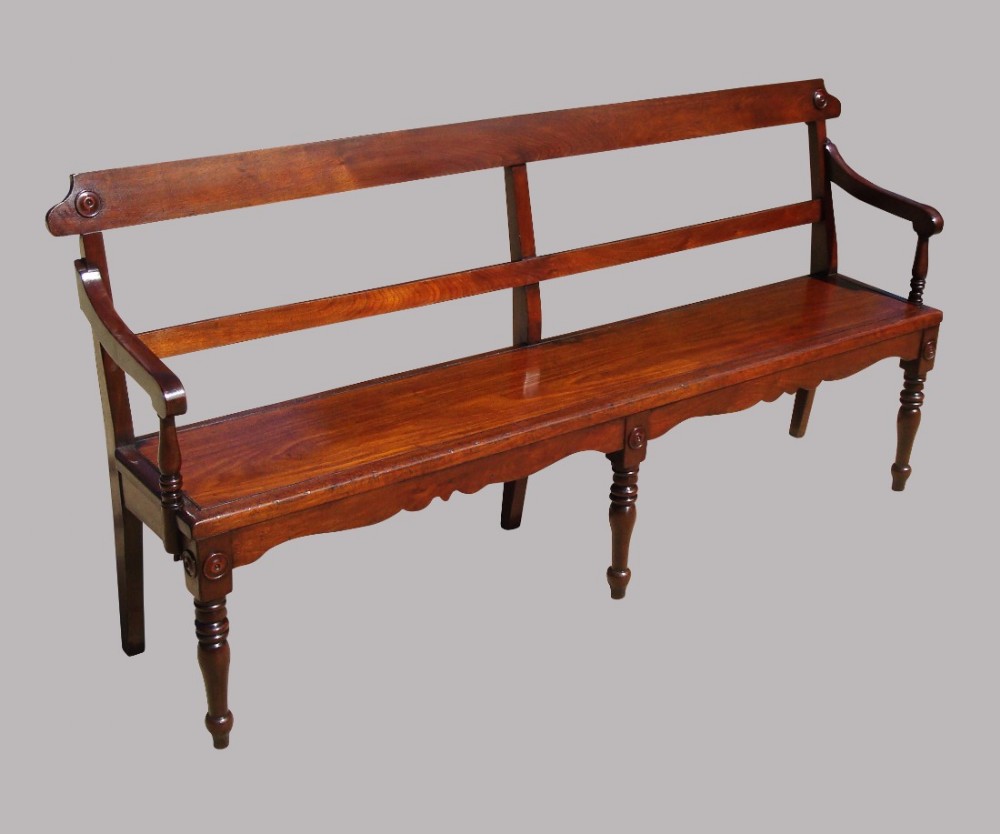 Regency Mahogany Hall Seat