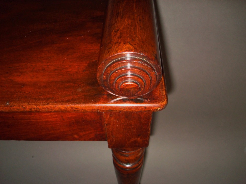 Regency Mahogany Hall Bench or Window Seat View VIII