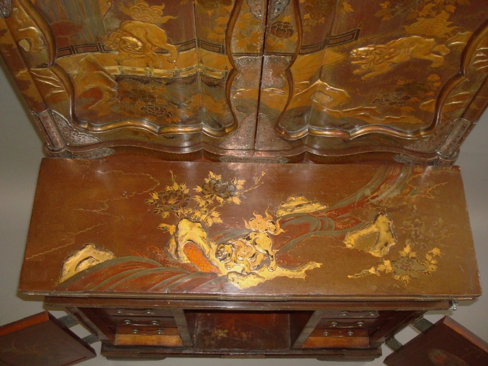 19th Century Japanese Writing Cabinet View X