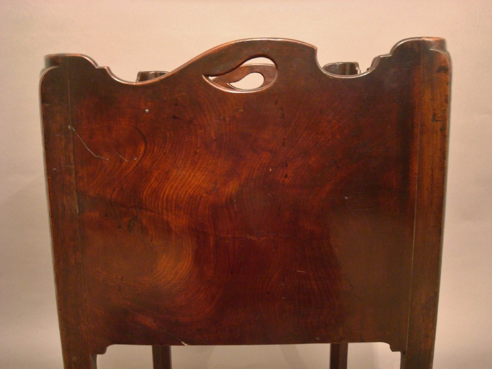 George III Mahogany Chippendale Bedside Cabinet View V