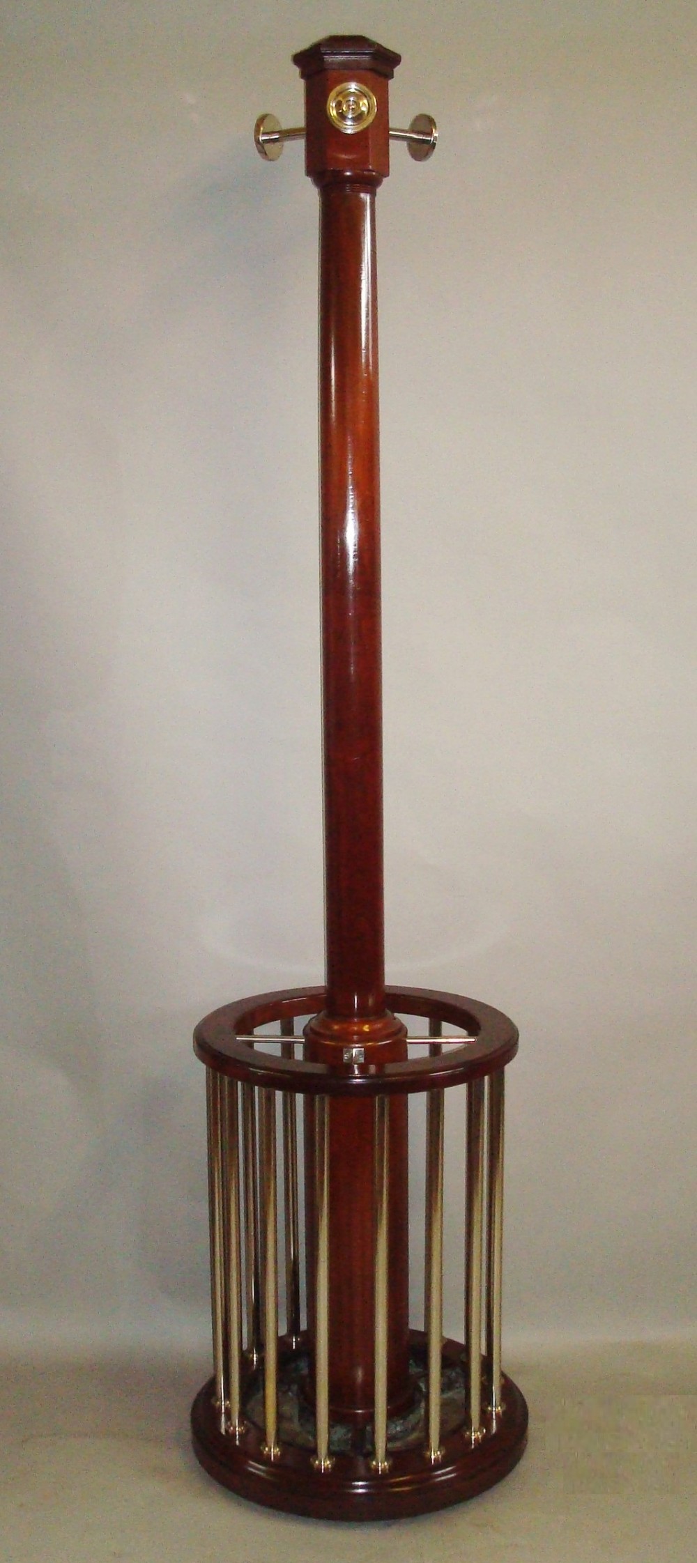 Art Deco Mahogany and Chrome Hall Stand