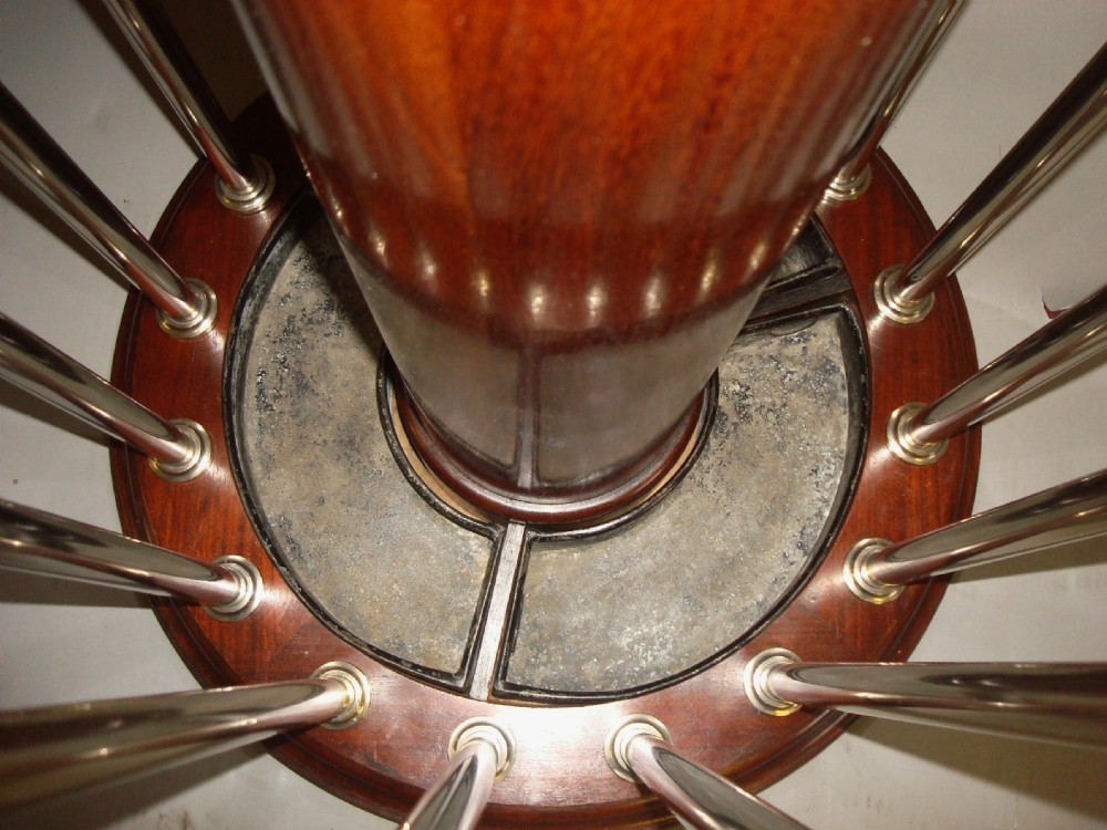 Art Deco Mahogany and Chrome Hall Stand View IX