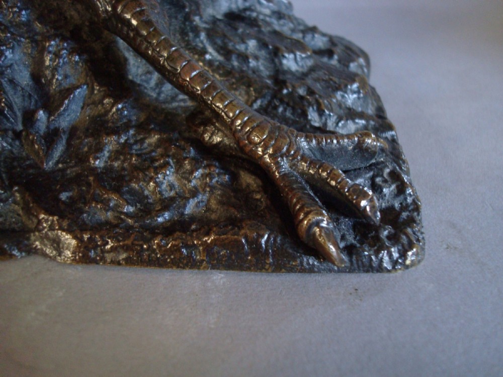C19th Bronze Cherub on a Heron View VI