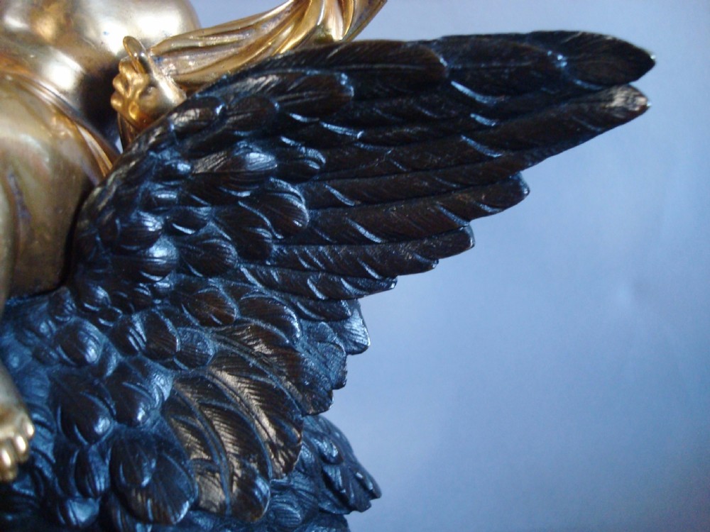 C19th Bronze Cherub on a Heron View VII