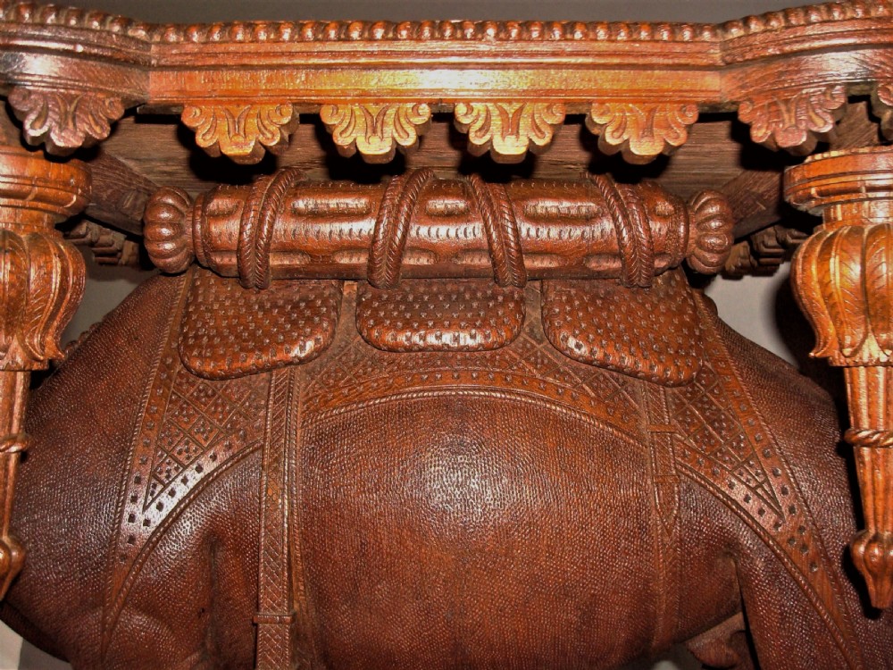 C19th Anglo Indian Carved Camel Table View VIII