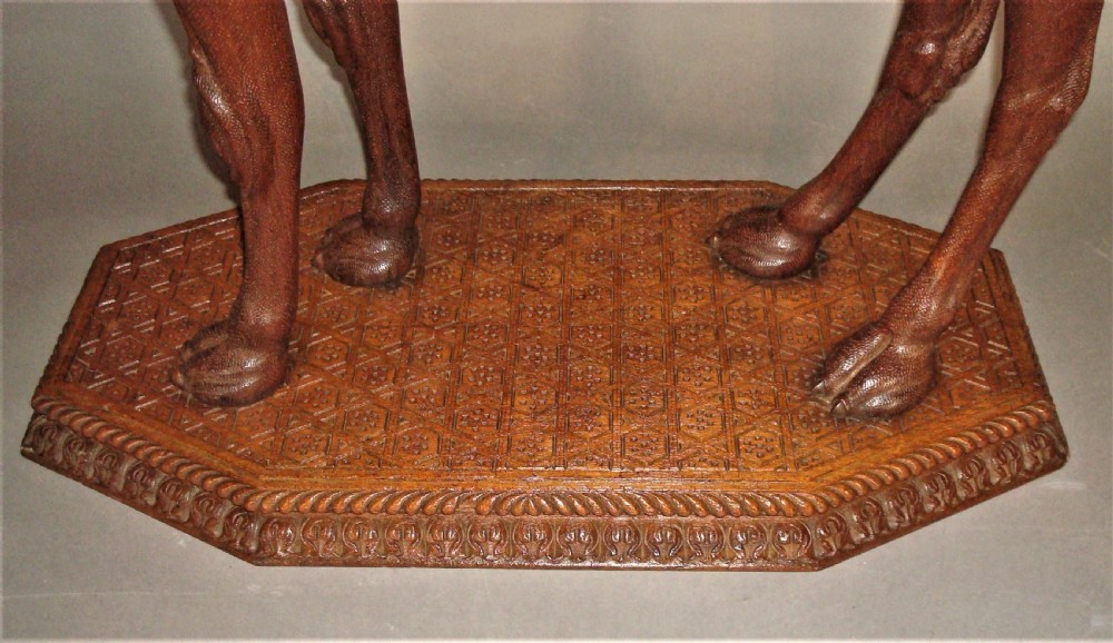 C19th Anglo Indian Carved Camel Table View XI