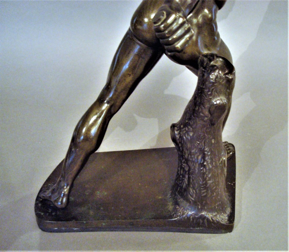 C19th Grand Tour Bronze Sculpture of the Borghese Gladiator View VII