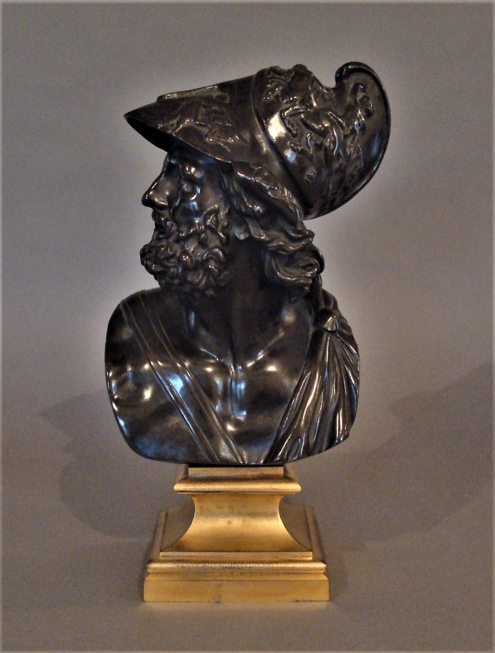 C19th Bronze Grand Tour Bust of Ajax