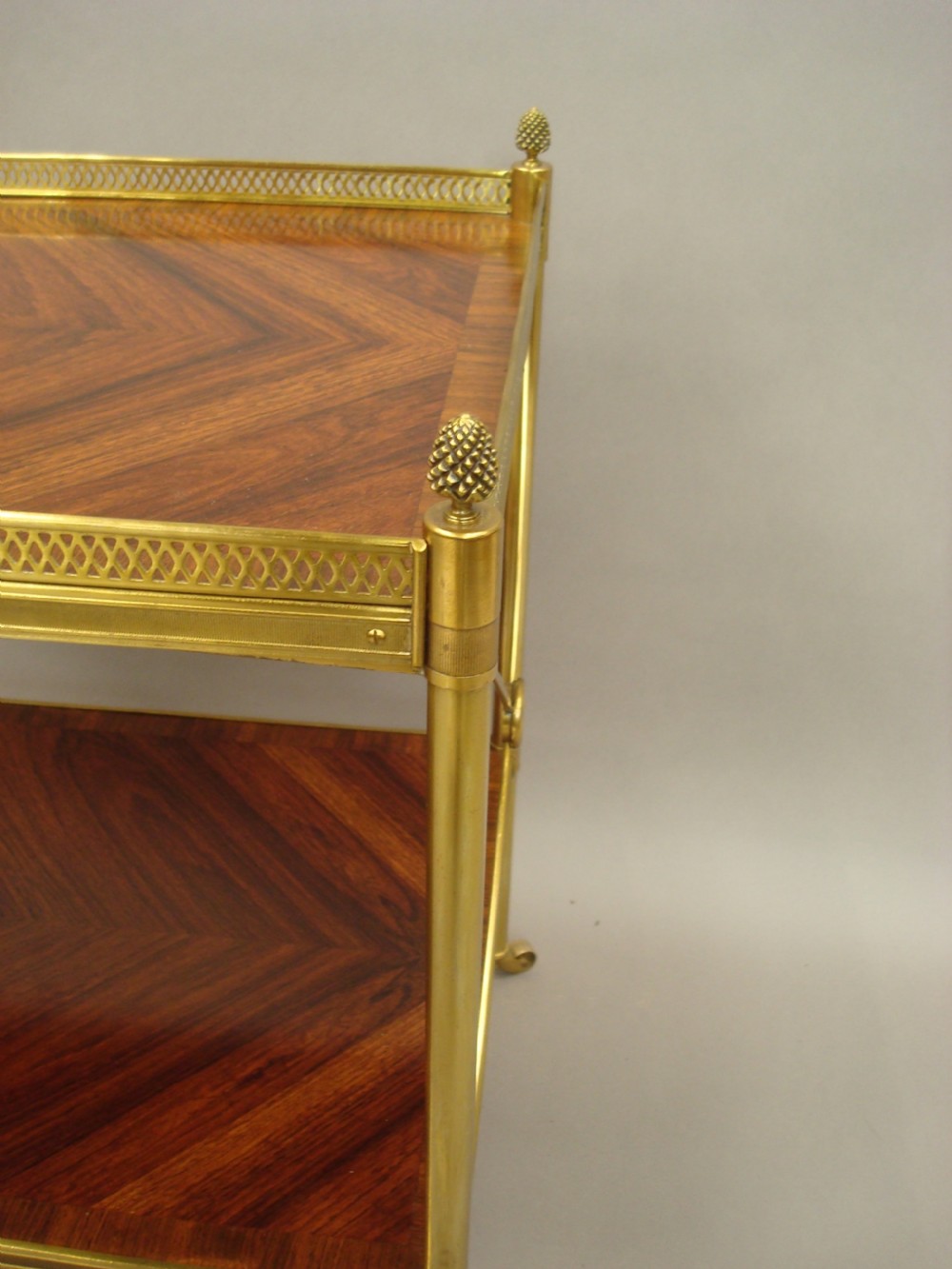 Early C20th French Kingwood and Gilt Brass Etagere View XIII