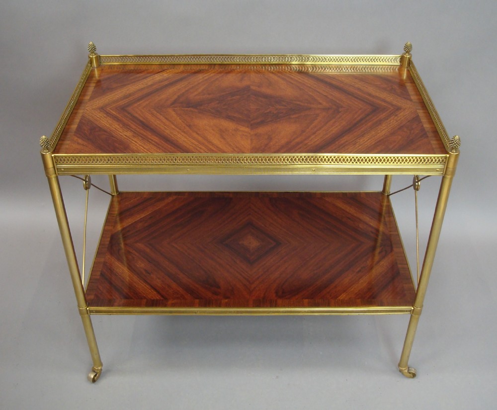 Early C20th French Kingwood and Gilt Brass Etagere View XV