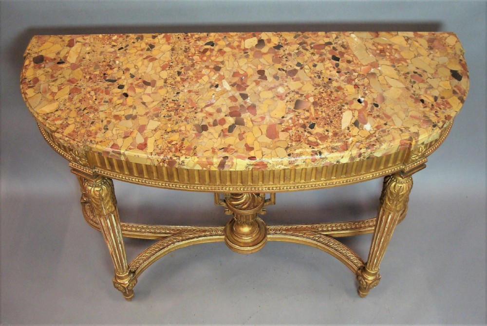 Early C20th Giltwood Console Table by Charles Bernel View VI