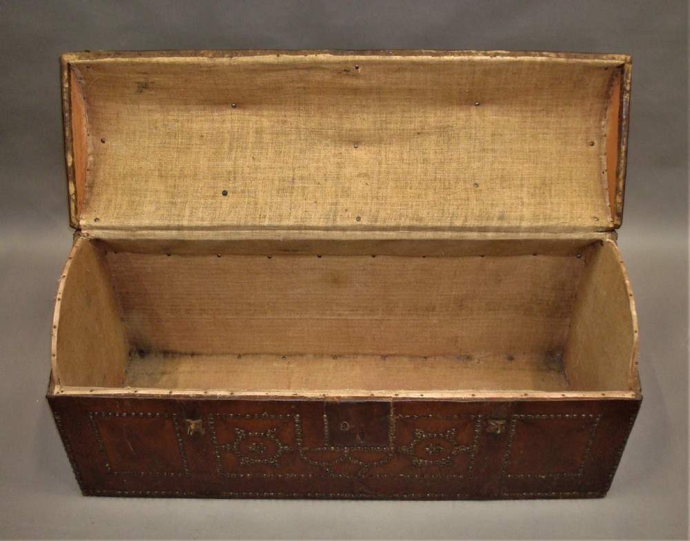 C18th Pair Spanish Leather Trunks View XVIII