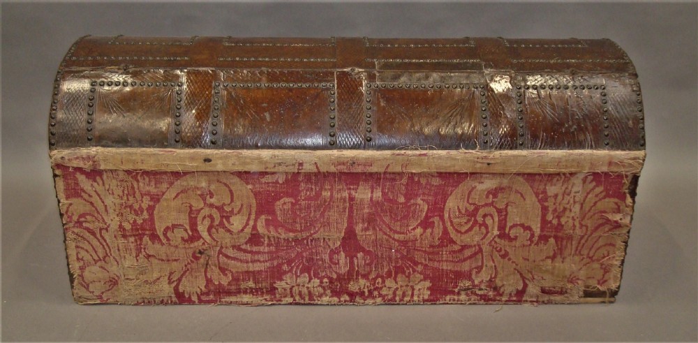 C18th Pair Spanish Leather Trunks View XIX