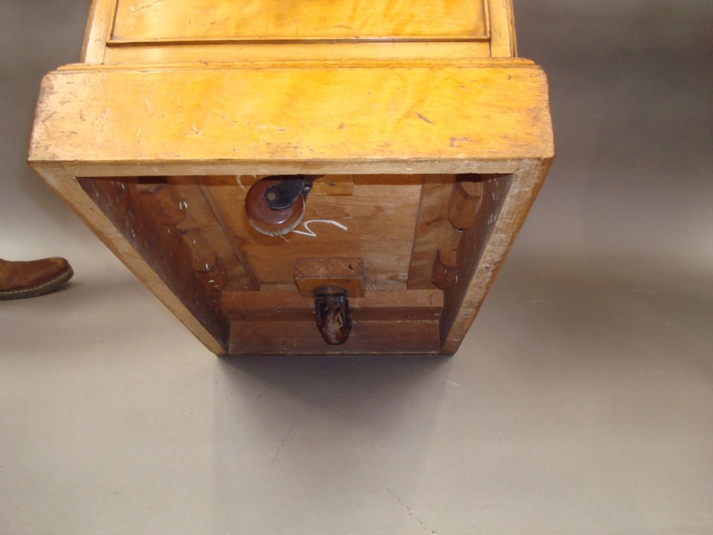 Late Regency Satin Birch Pedestal Desk of Compact Proportions View XVIII