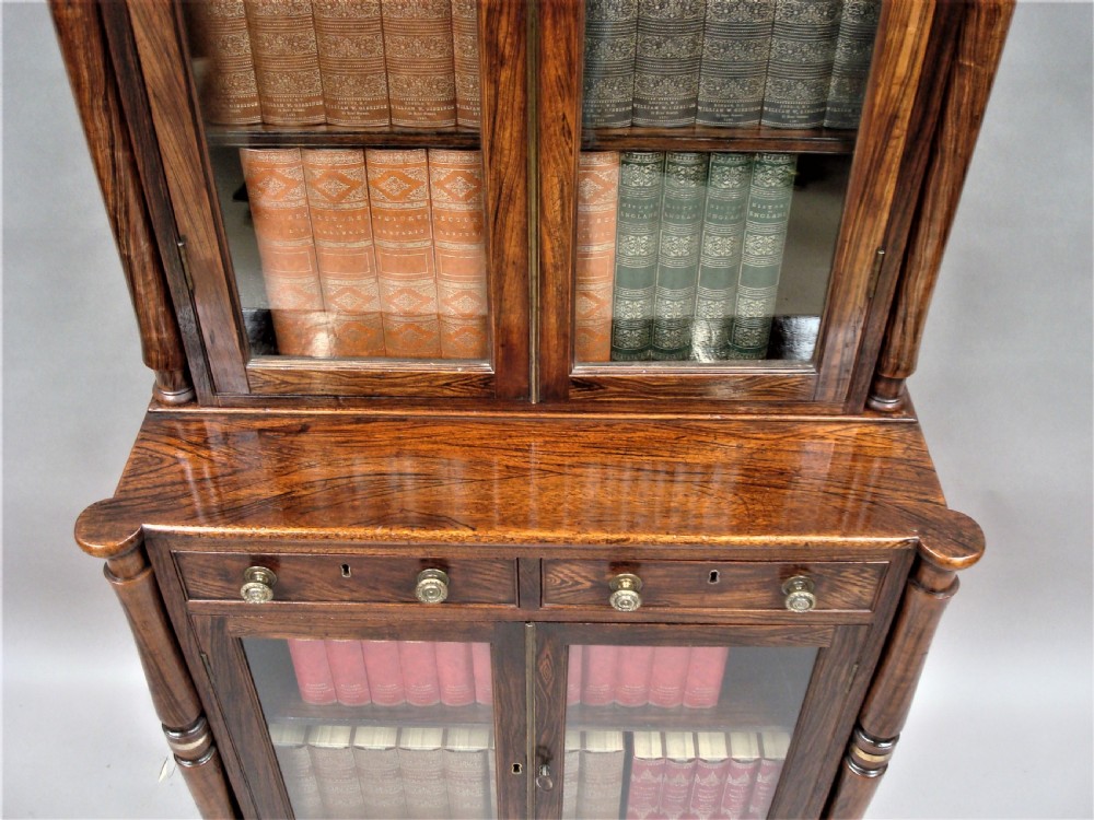 Regency Painted Bookcase of small proportions View IX