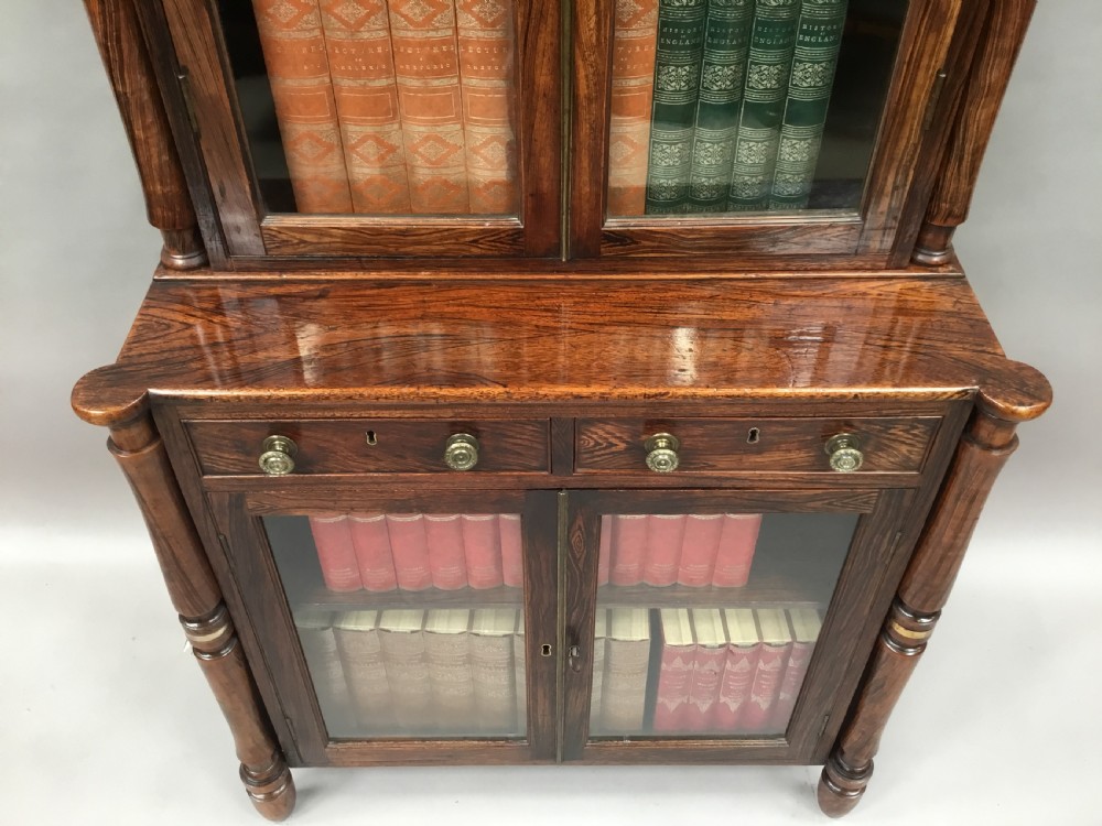 Regency Painted Bookcase of small proportions View XVIII