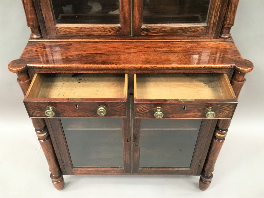 Regency Painted Bookcase of small proportions View XIX