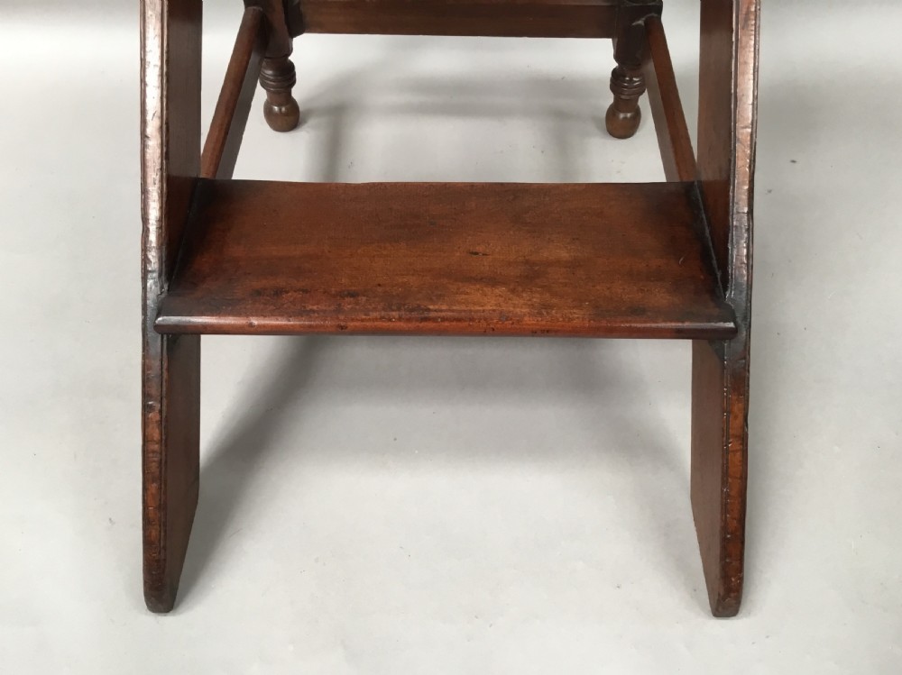 Regency set of mahogany library steps View XIV