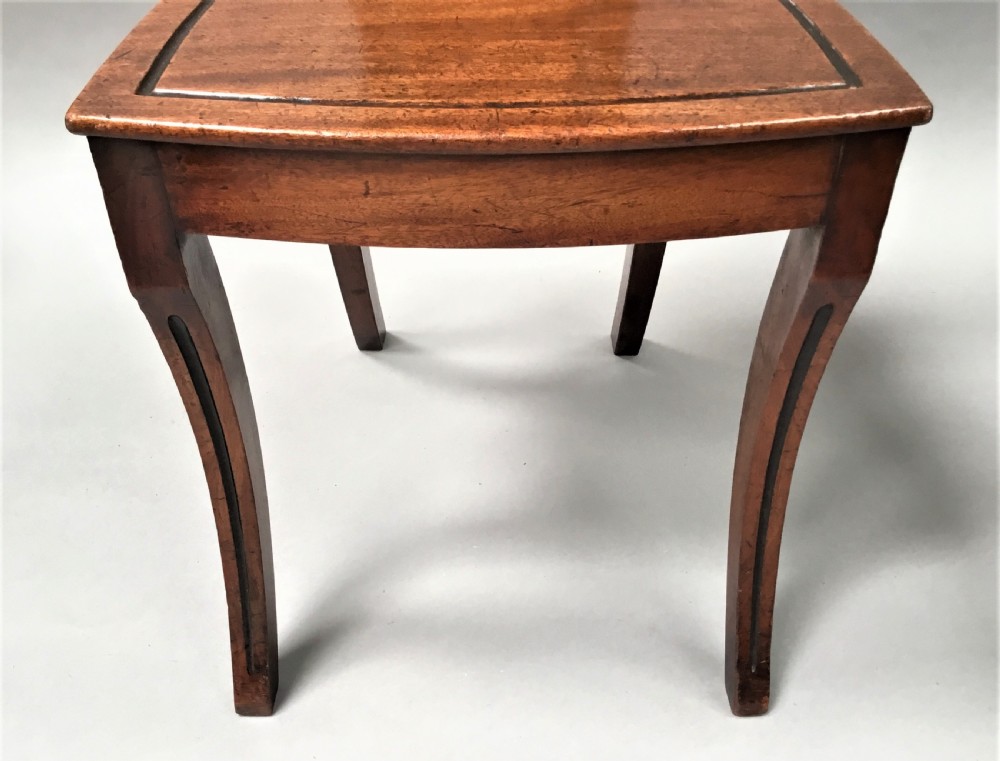 Regency pair of mahogany hall chairs View XVI