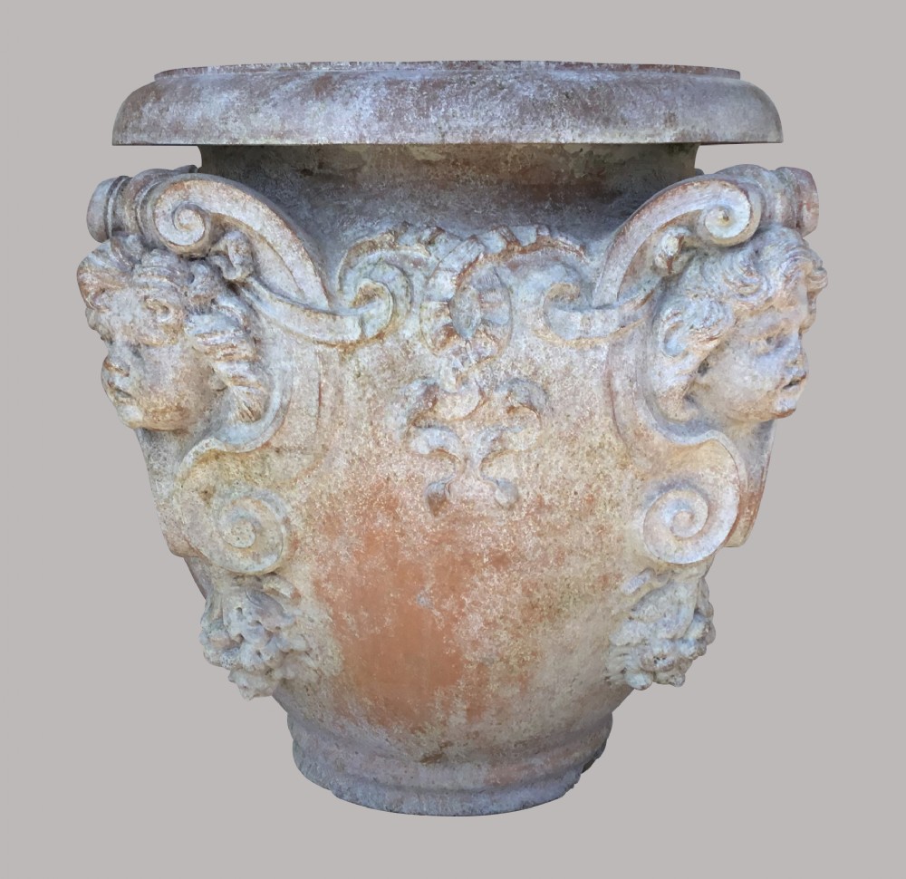 C19th terracotta Doulton urn