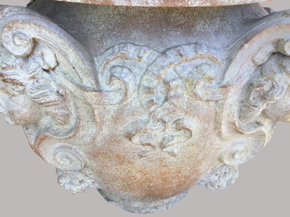 C19th terracotta Doulton urn View XII