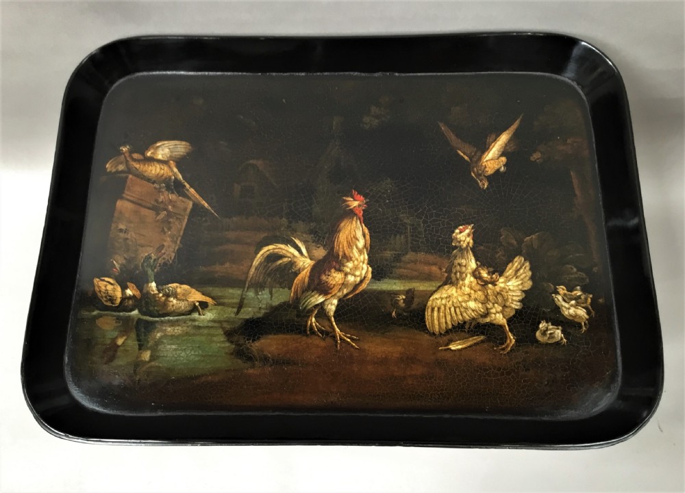  Regency papier mache tray on stand View VI