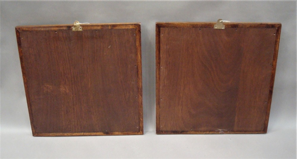 C19th pair of terracotta plaques sculpted with fish and marine life View XI