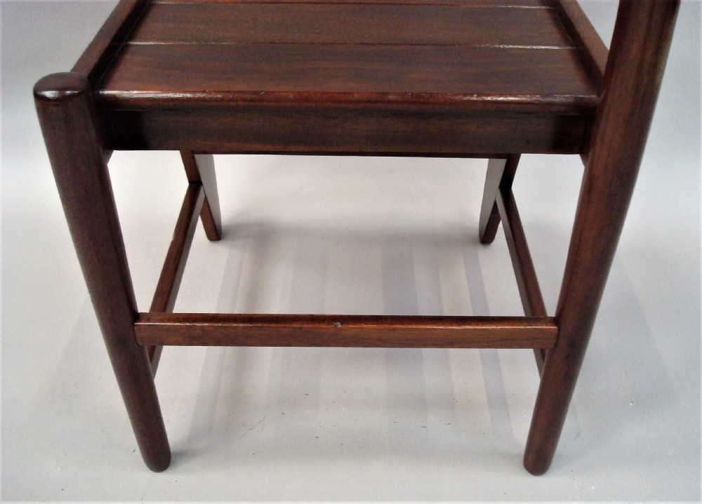 Early C20th set of mahogany library steps View XVI