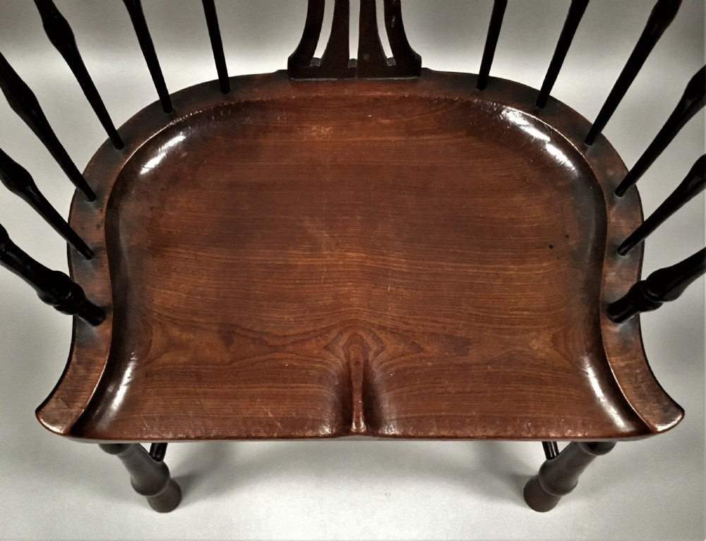 George II mahogany windsor type armchair View X