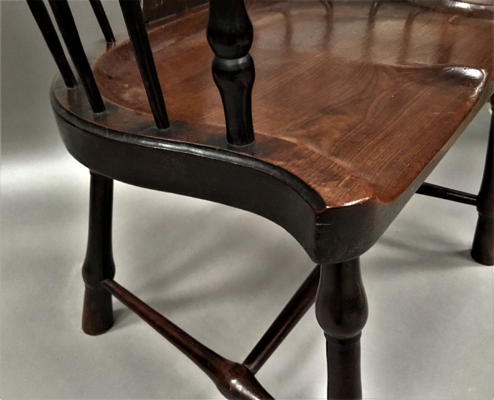 George II mahogany windsor type armchair View XI
