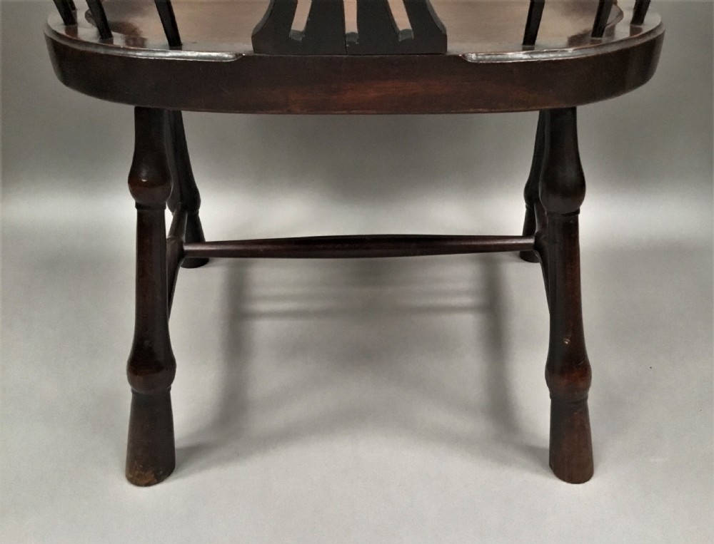 George II mahogany windsor type armchair View XVI