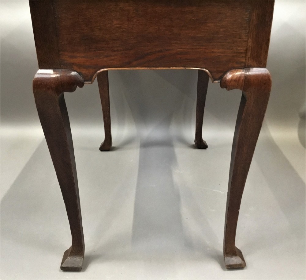 Georgian English oak lowboy View IX