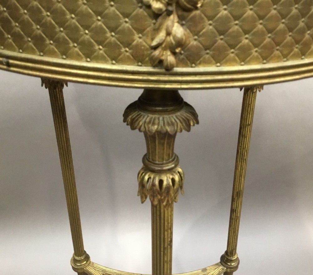 C19th French gilt brass jardiniere View IX