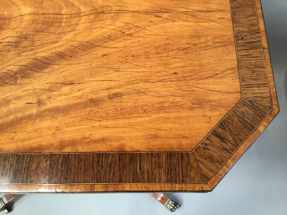 George III satinwood card table of unusually small proportions View V