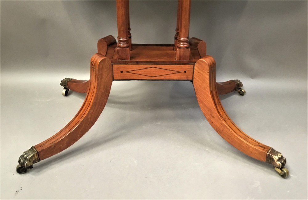 George III satinwood card table of unusually small proportions View XII
