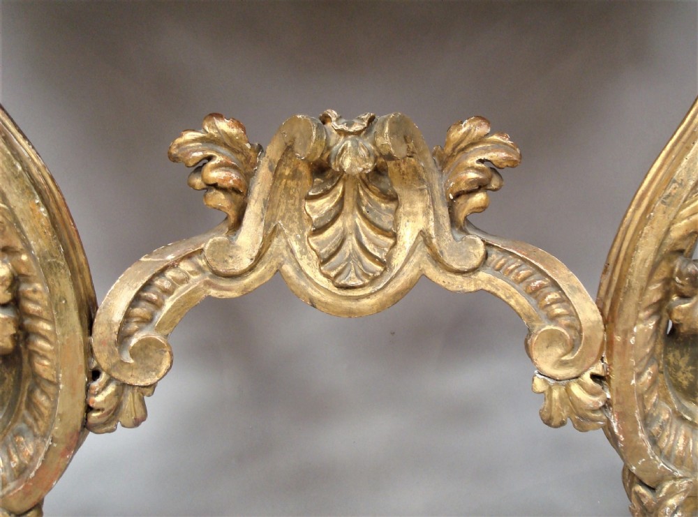 C18th Venetian Rococco giltwood console table View IX
