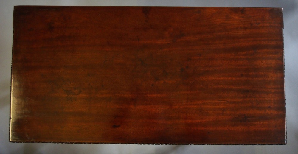 Chippendale George III pair of mahogany tea and card tables View II